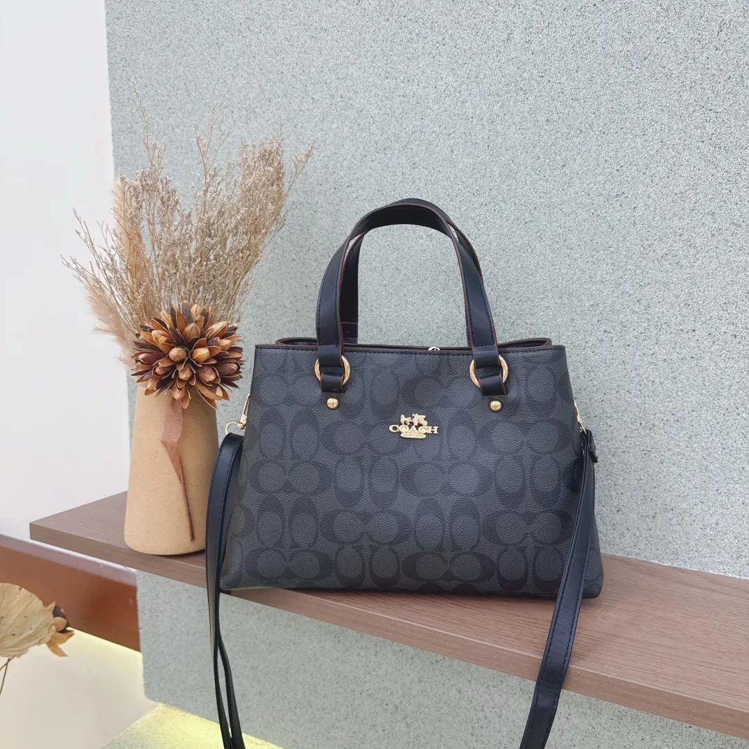 Coach Signature Tote in Grey & Beige · view 2