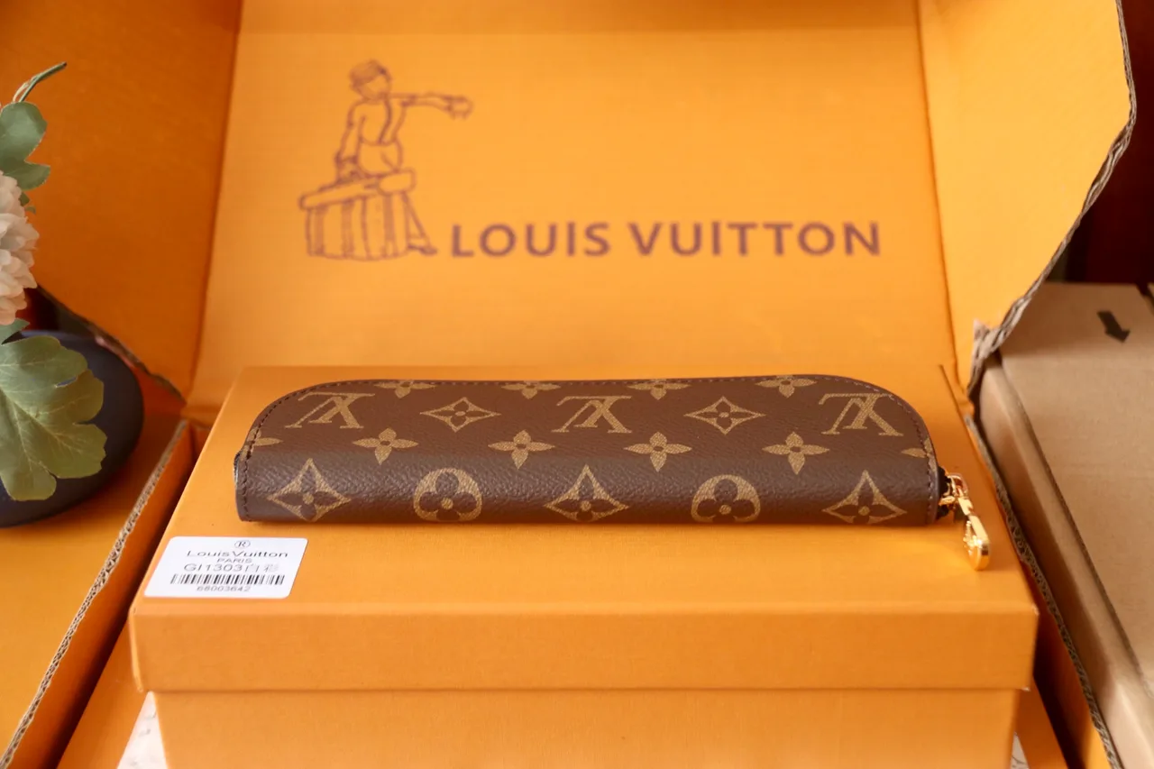 Louis Vuitton Canvas Monogram Pencil Case in Brown · view 4