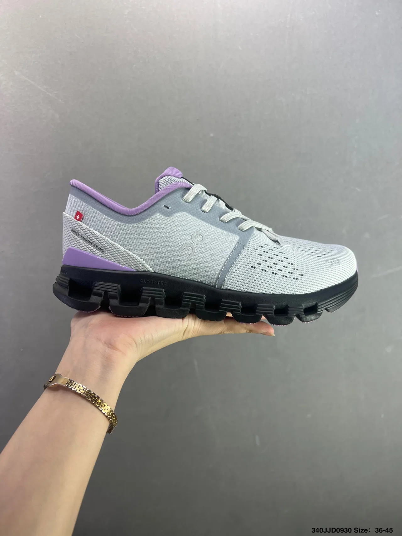 On Cloud X Sneakers in Grey · view 1