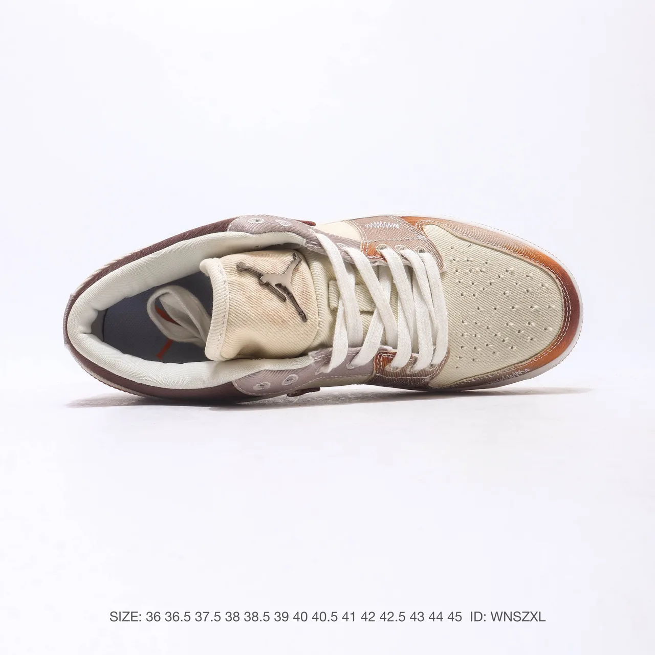 Nike Air Jordan Low Sneakers in Cream · view 4