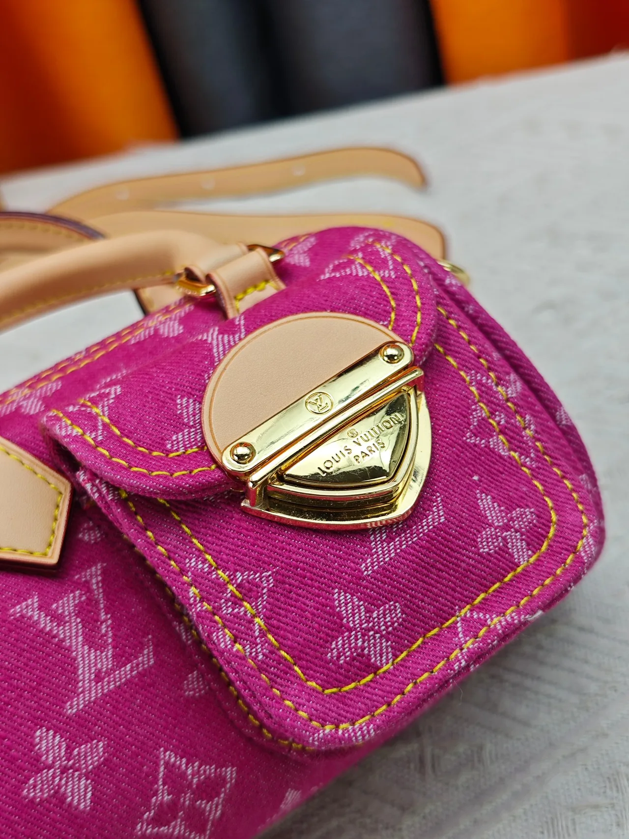 Louis Vuitton Nano Speedy Handbag in Pink · view 6
