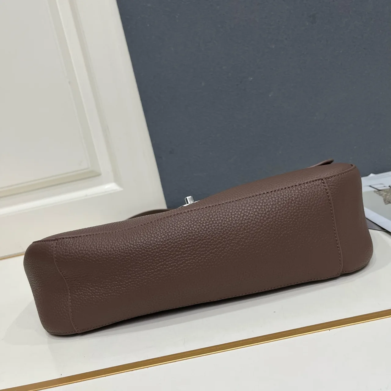 Chanel Smooth Shoulder Bag in Brown · view 7