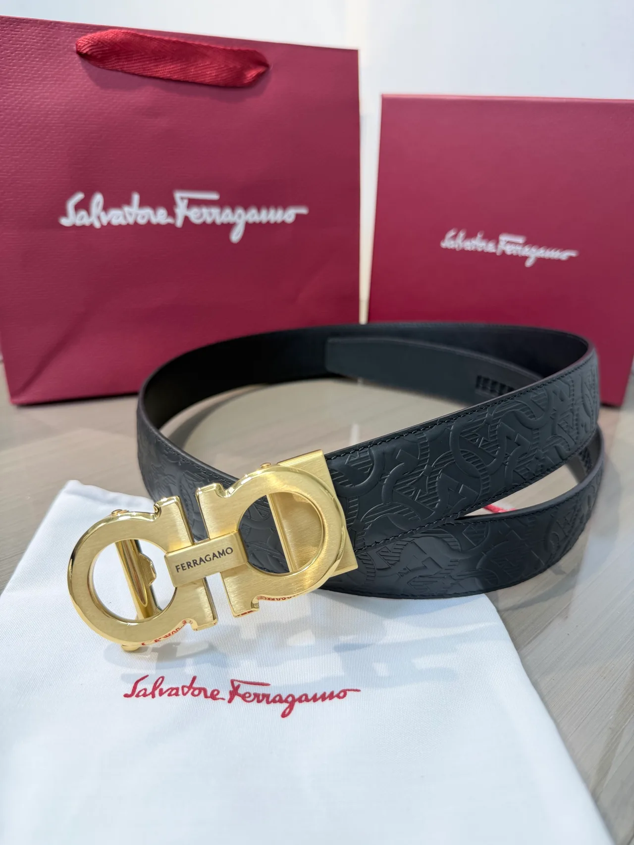 Ferragamo Belt in Black · view 3