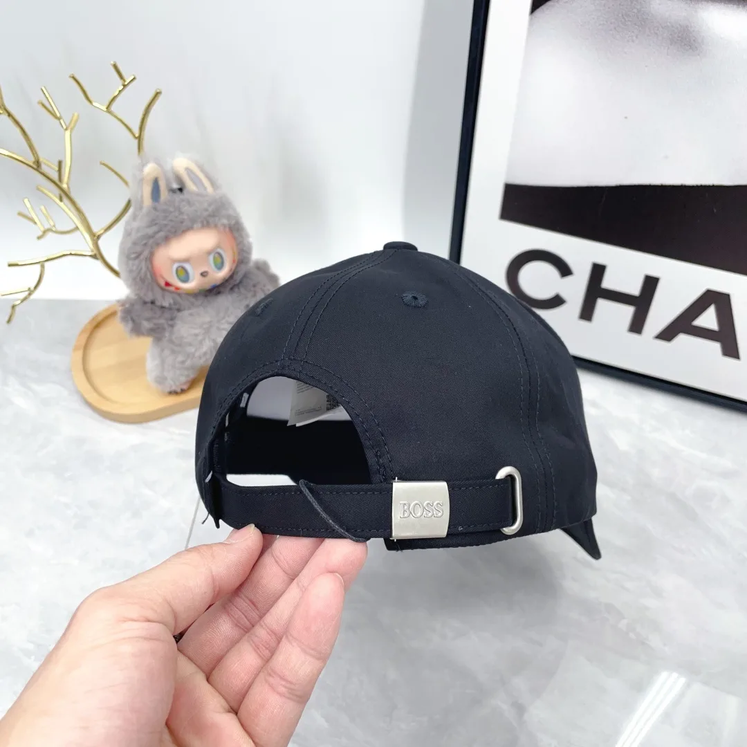 Boss Embroidered Baseball Cap in Black · view 7