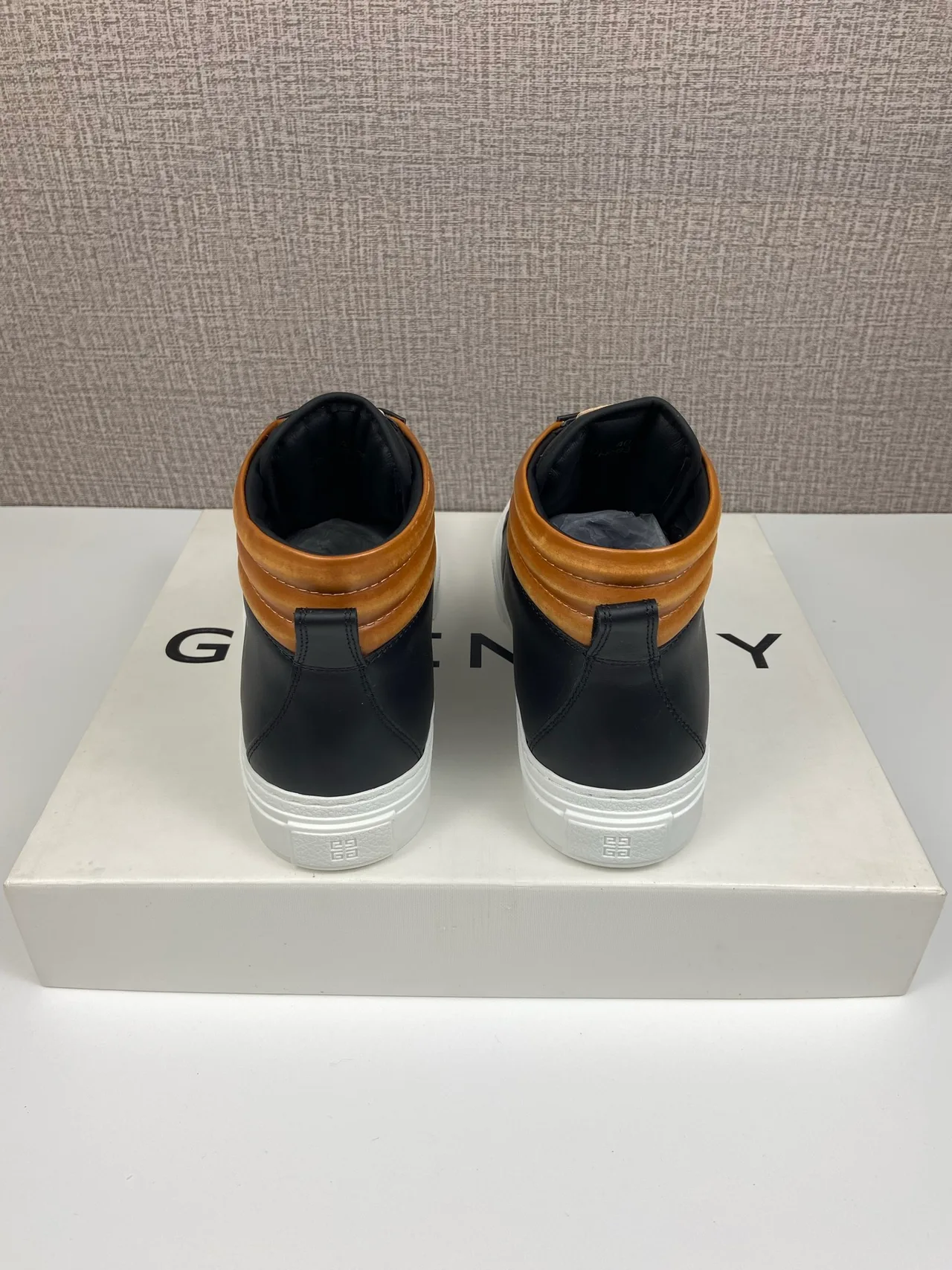 Givenchy Cowhide G Set High-Top Sneakers in Black · view 3