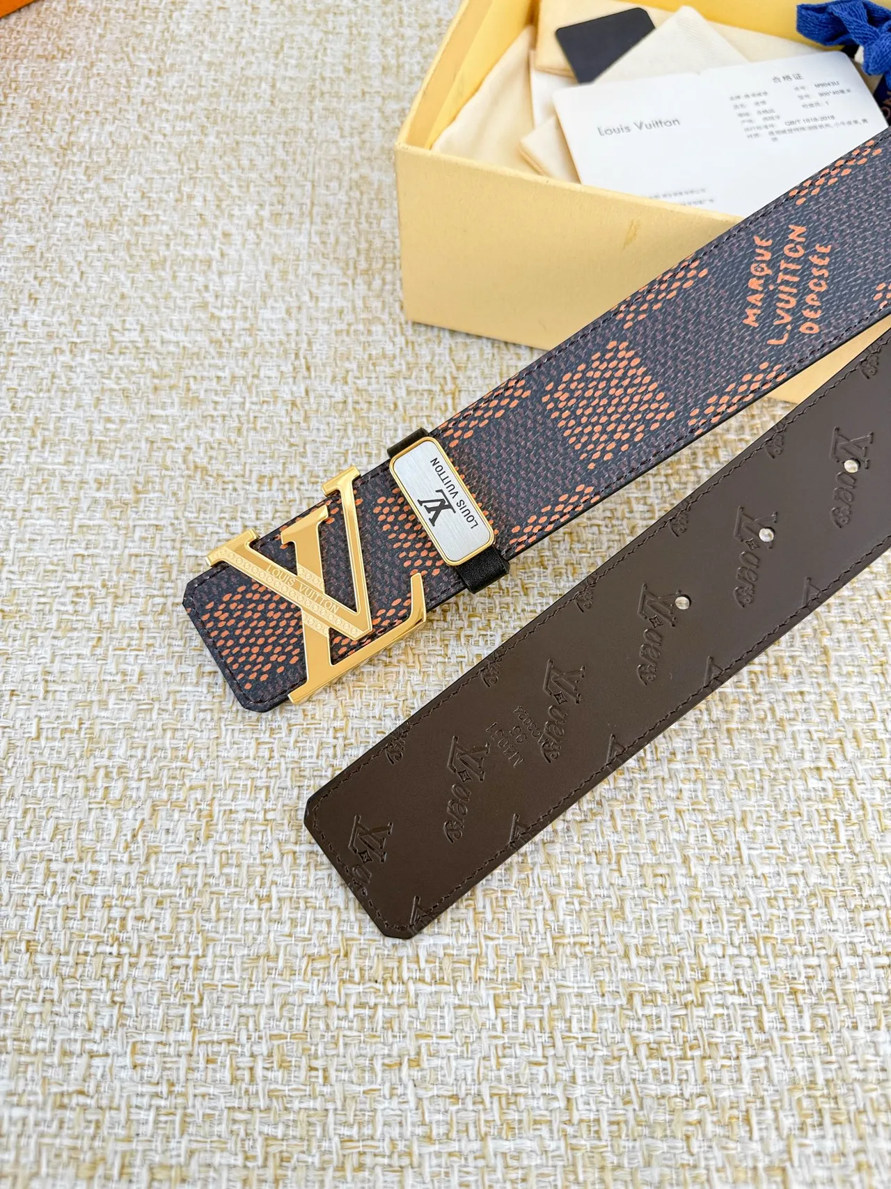 Louis Vuitton Reversible Belt in Brown · view 6