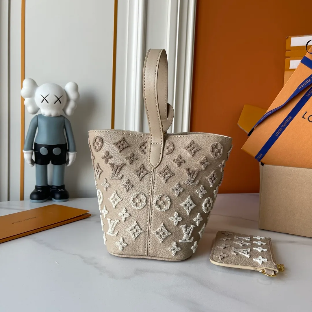 Louis Vuitton Cowhide All In BB Bag in Grey · view 4