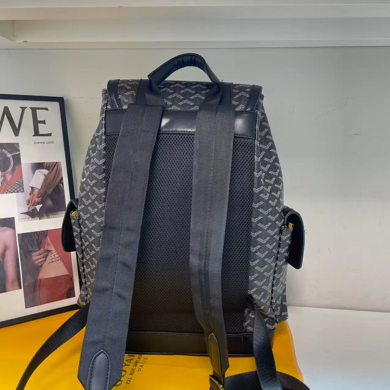 Goyard Backpack in Red & Green & Blue & Brown & Grey & Black · view 7