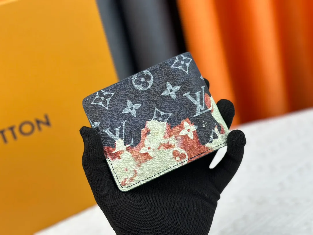 Louis Vuitton Canvas Wallet in Blue · view 2