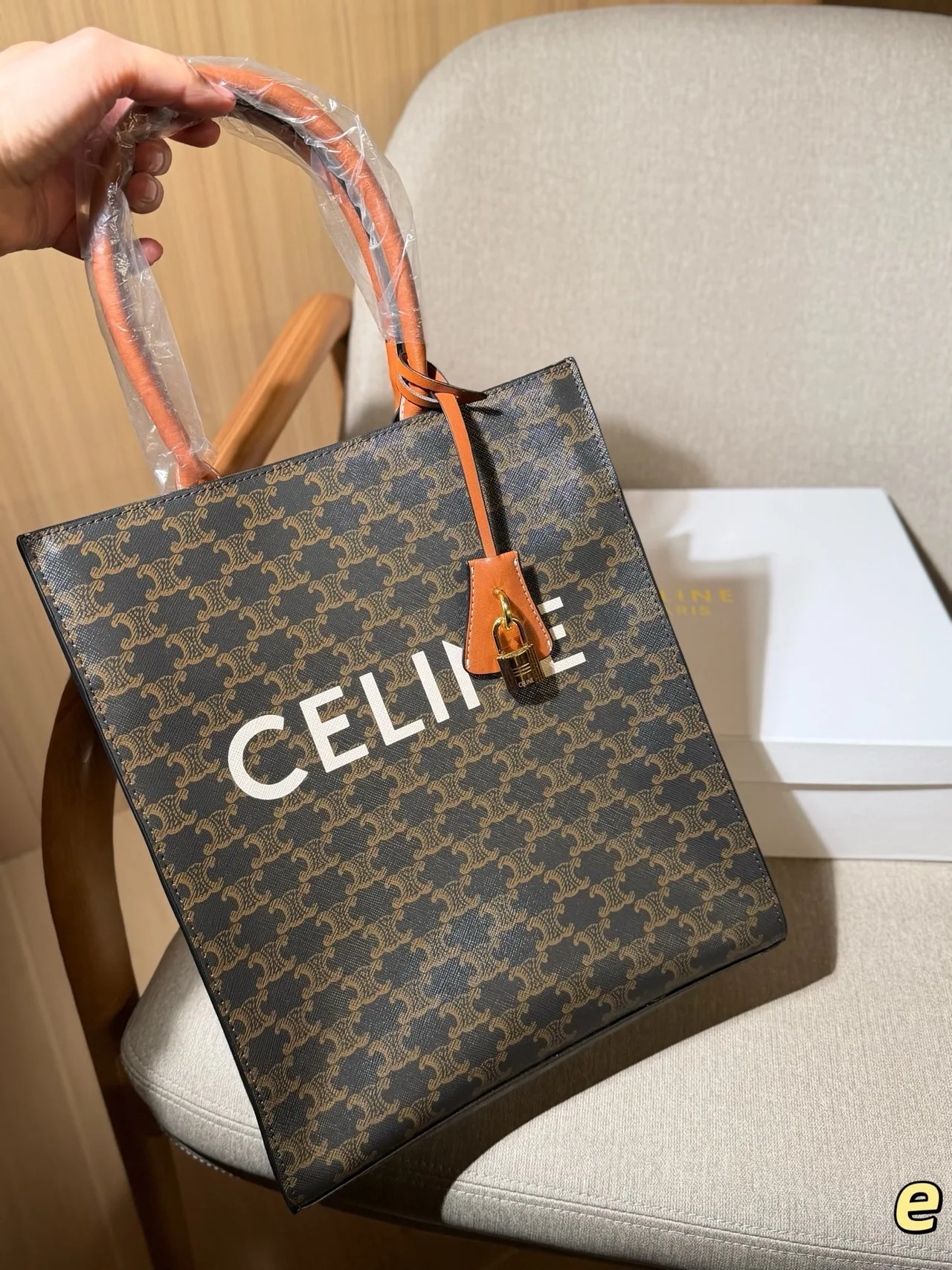 Celine Cabas Tote in Brown · view 1