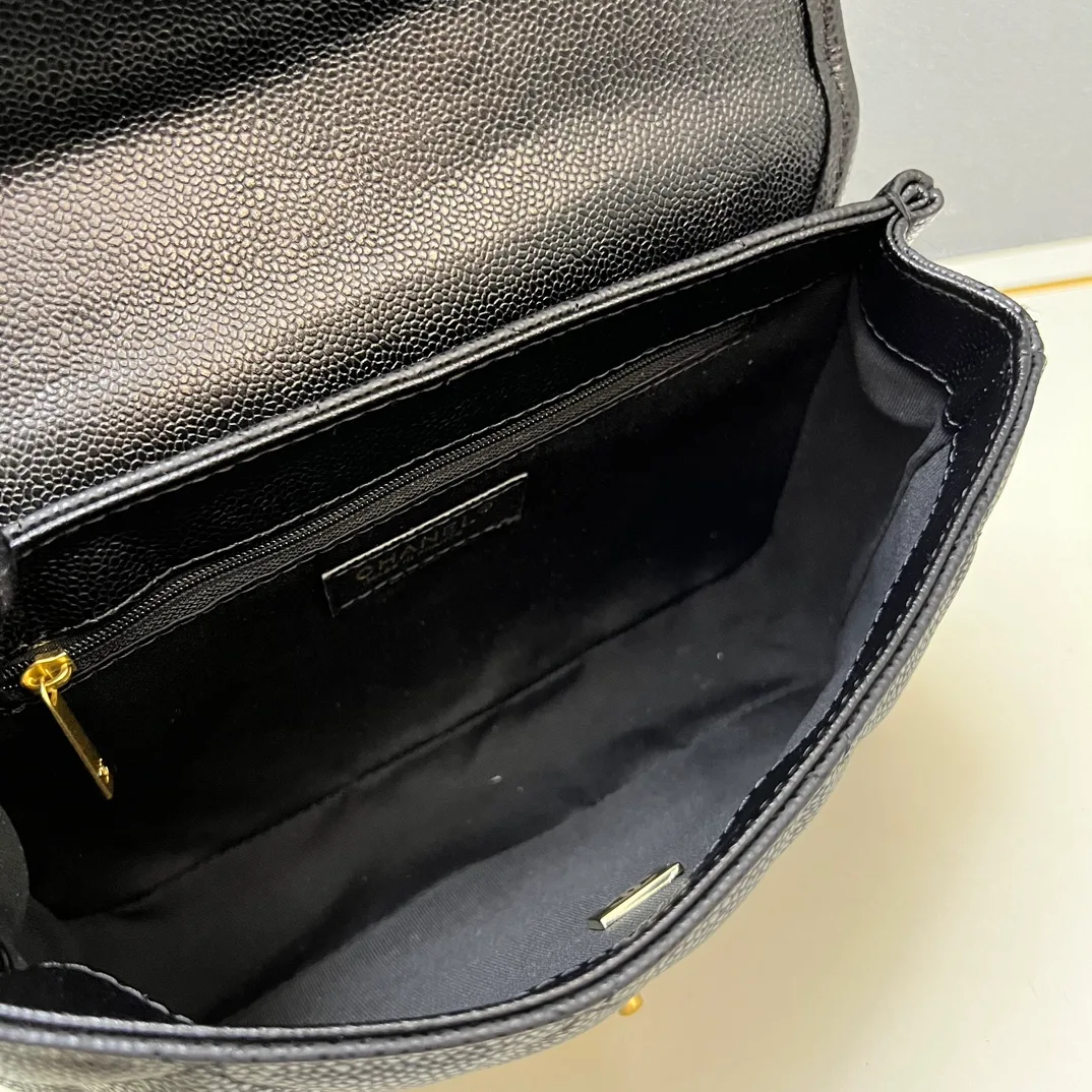 Chanel Calfskin Quilted Backpack in Black · view 8