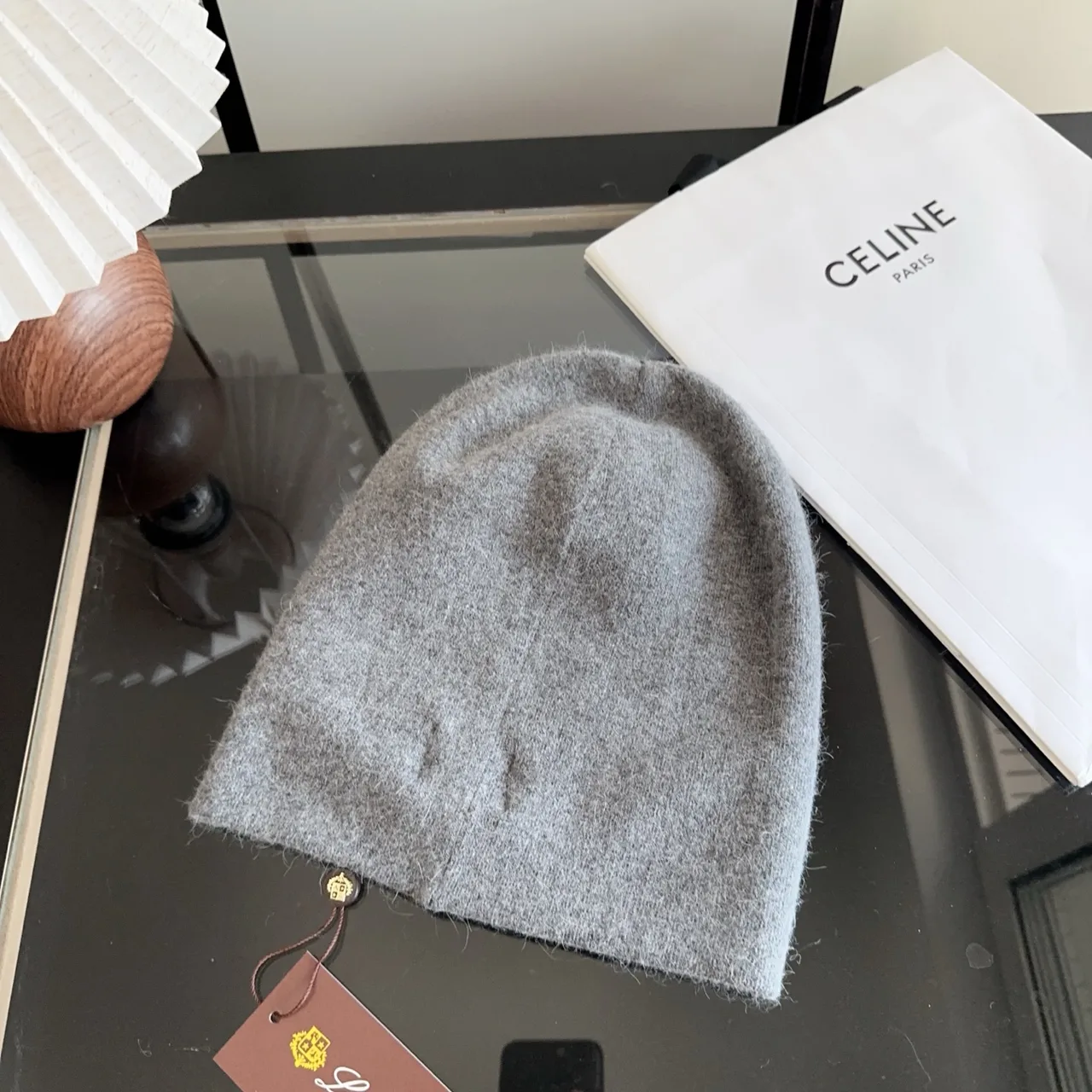 Celine Beanie in Grey · view 5