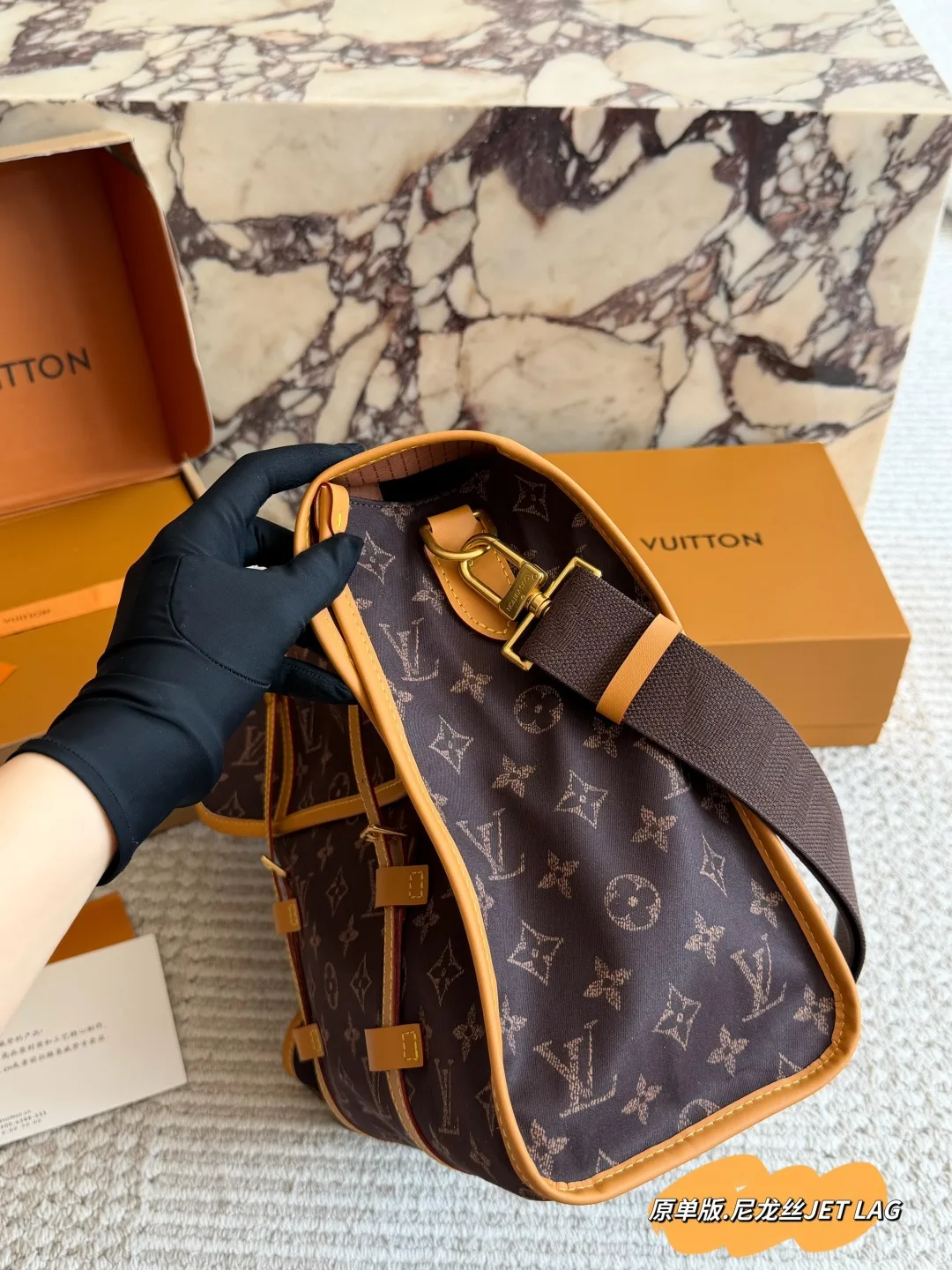 Louis Vuitton Nylon Monogram Backpack in Brown · view 2