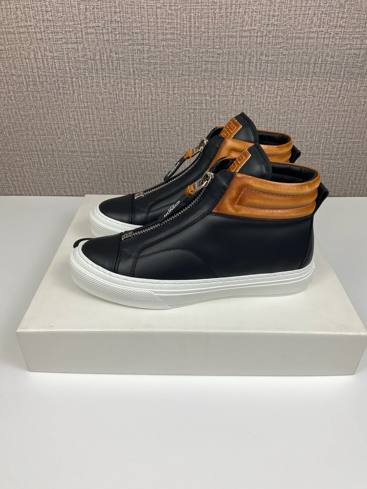 Givenchy Cowhide G Set High-Top Sneakers in Black · view 6
