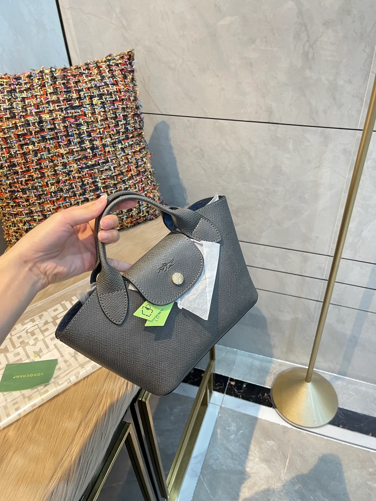 Longchamp Top-Handle Bag in Grey · view 1