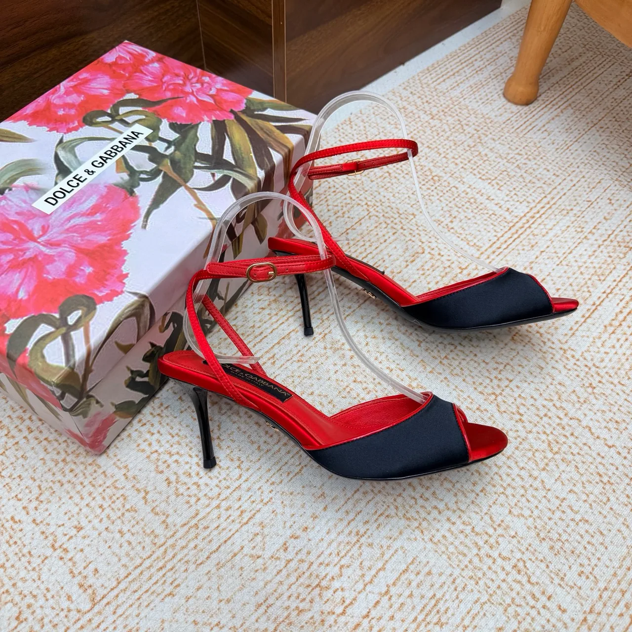 Dolce & Gabbana Heeled Sandals in Red · view 7