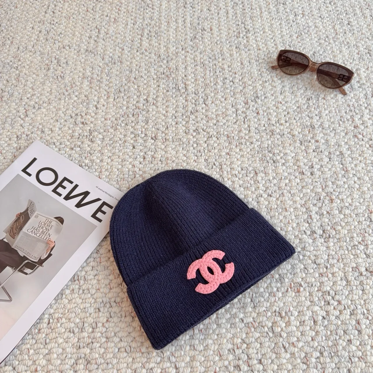 Chanel Beanie in Blue · view 7