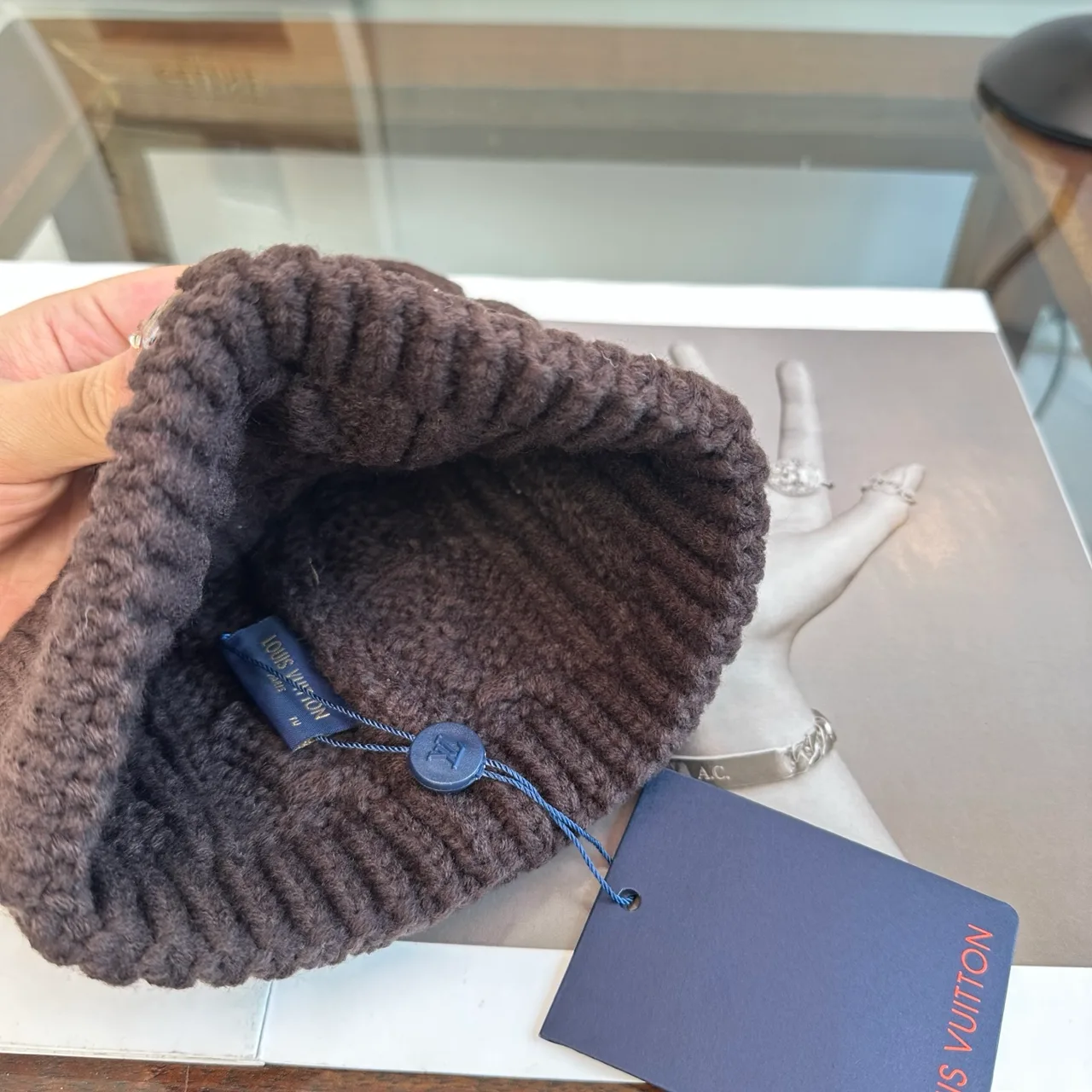 Louis Vuitton Beanie in Brown · view 8