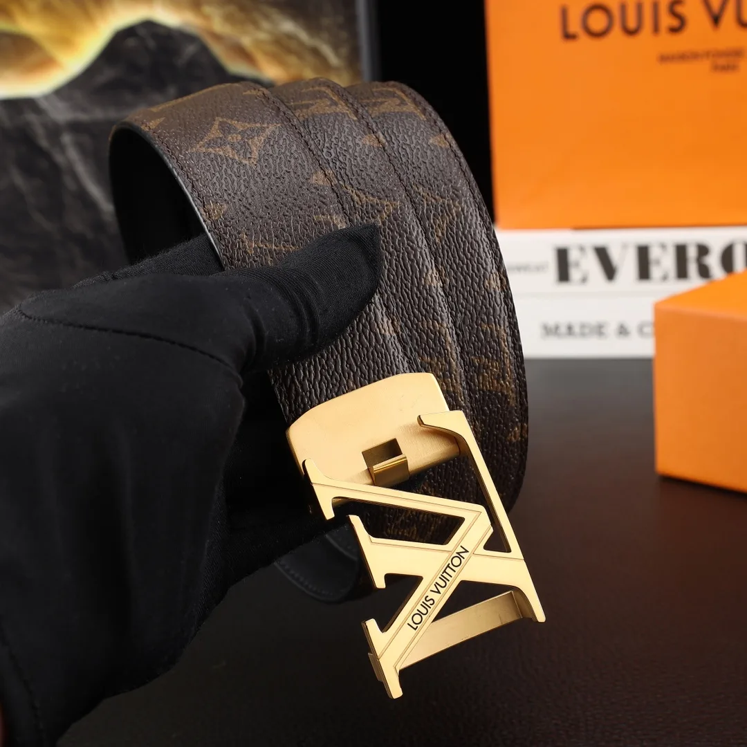 Louis Vuitton Belt in Brown & Black · view 5