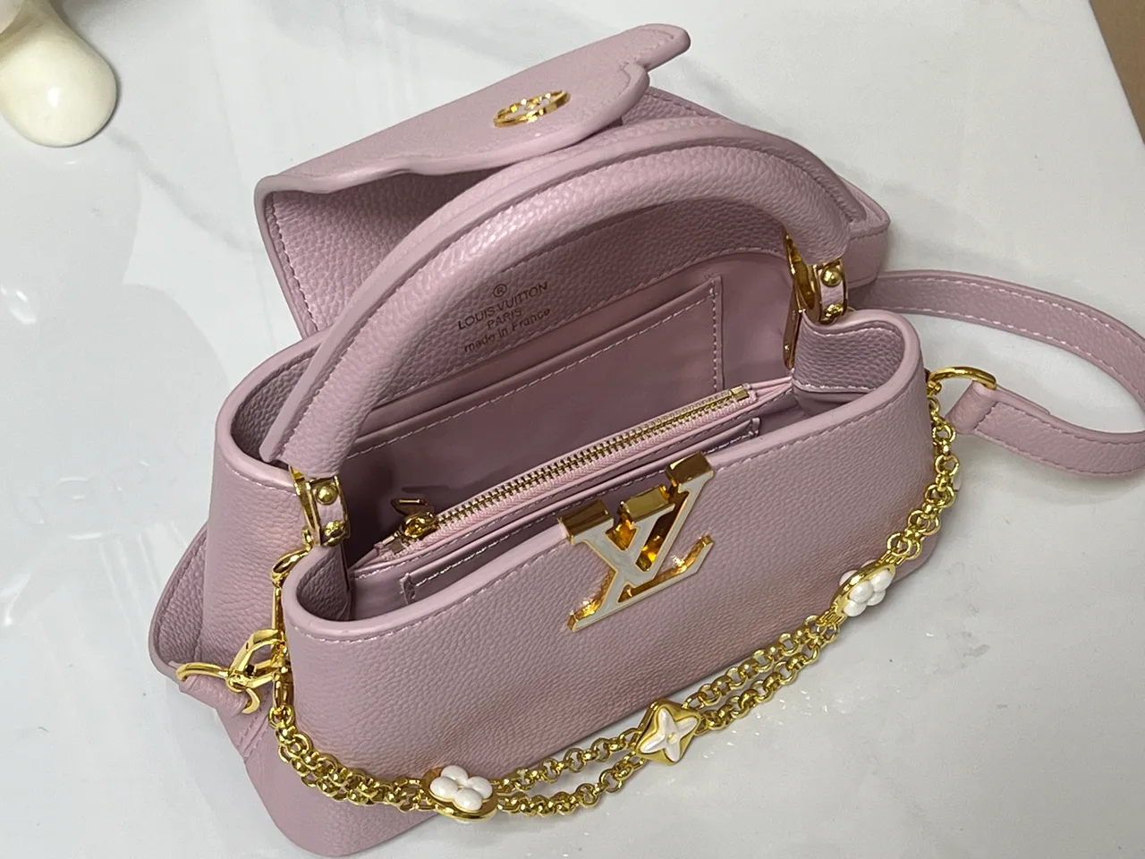 Louis Vuitton Cowhide Handbag in Purple · view 8