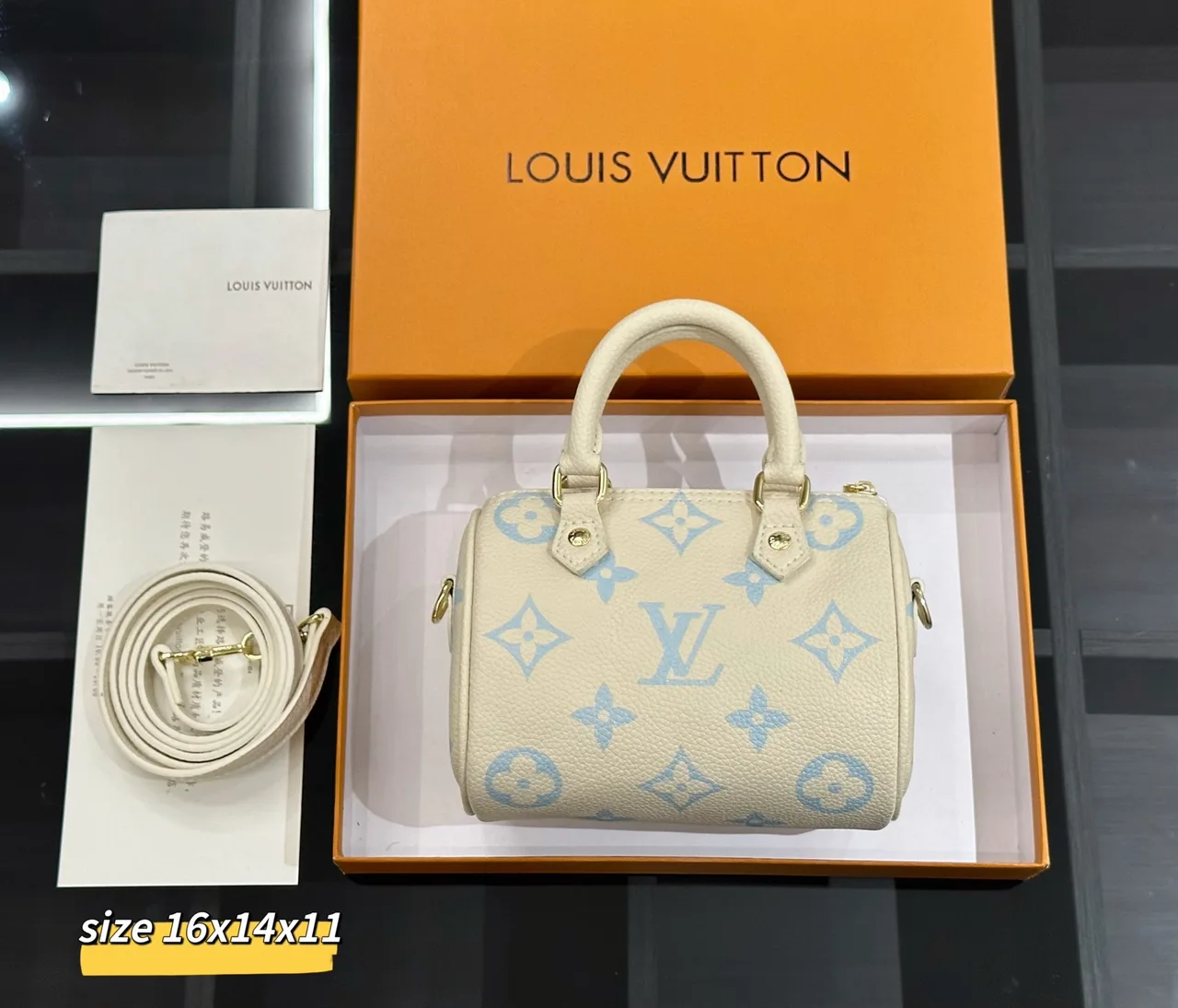Louis Vuitton Alma Bag in Brown / White / Beige / Yellow · view 6