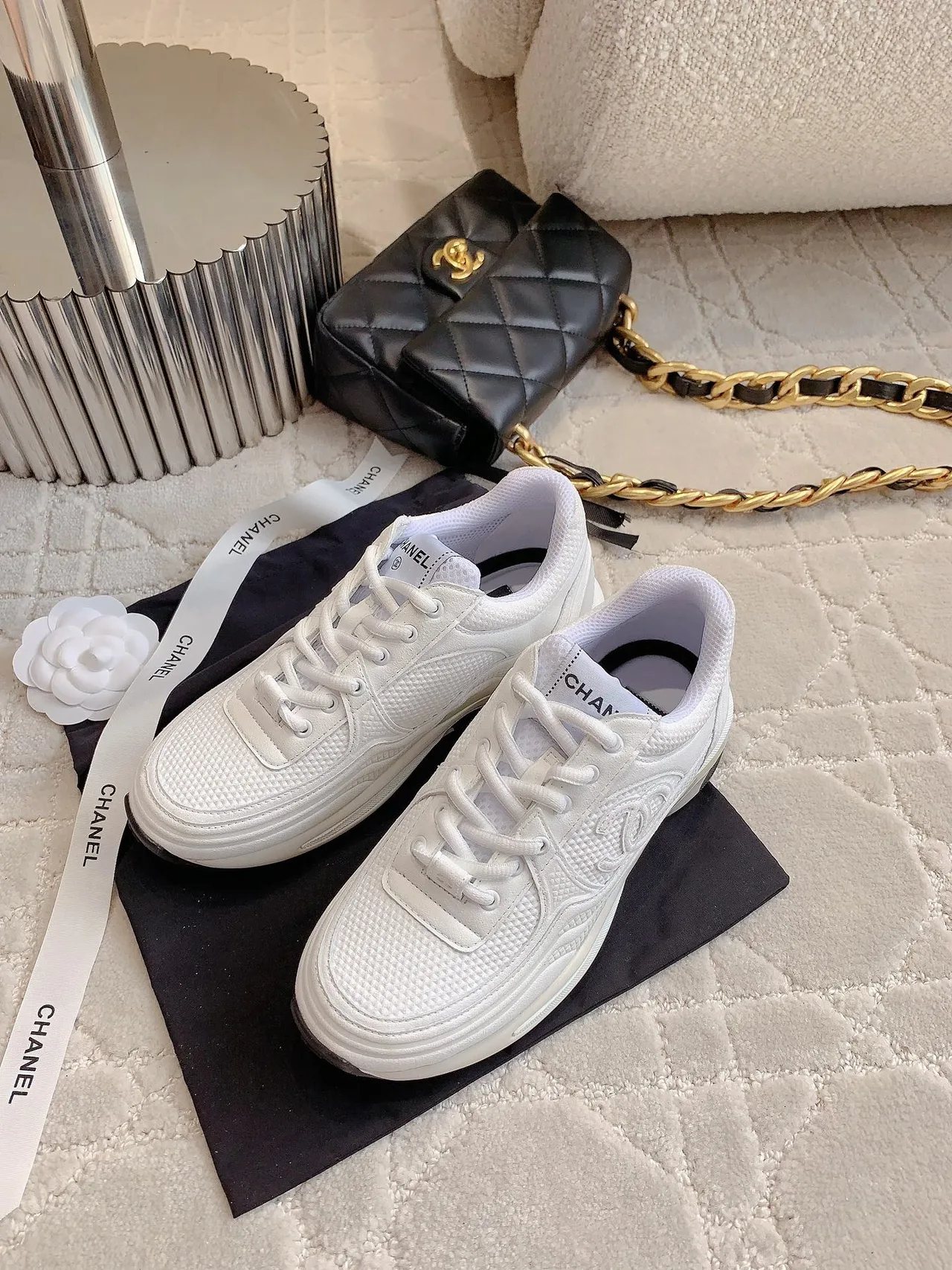 Chanel Sneakers in White · view 3
