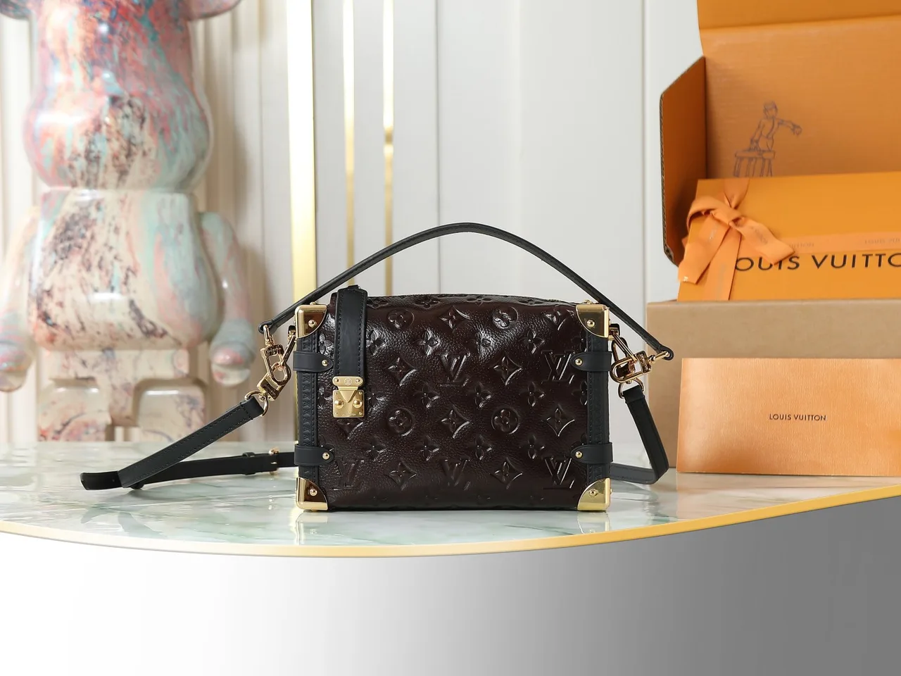 Louis Vuitton Leather Handbag in Brown · view 1
