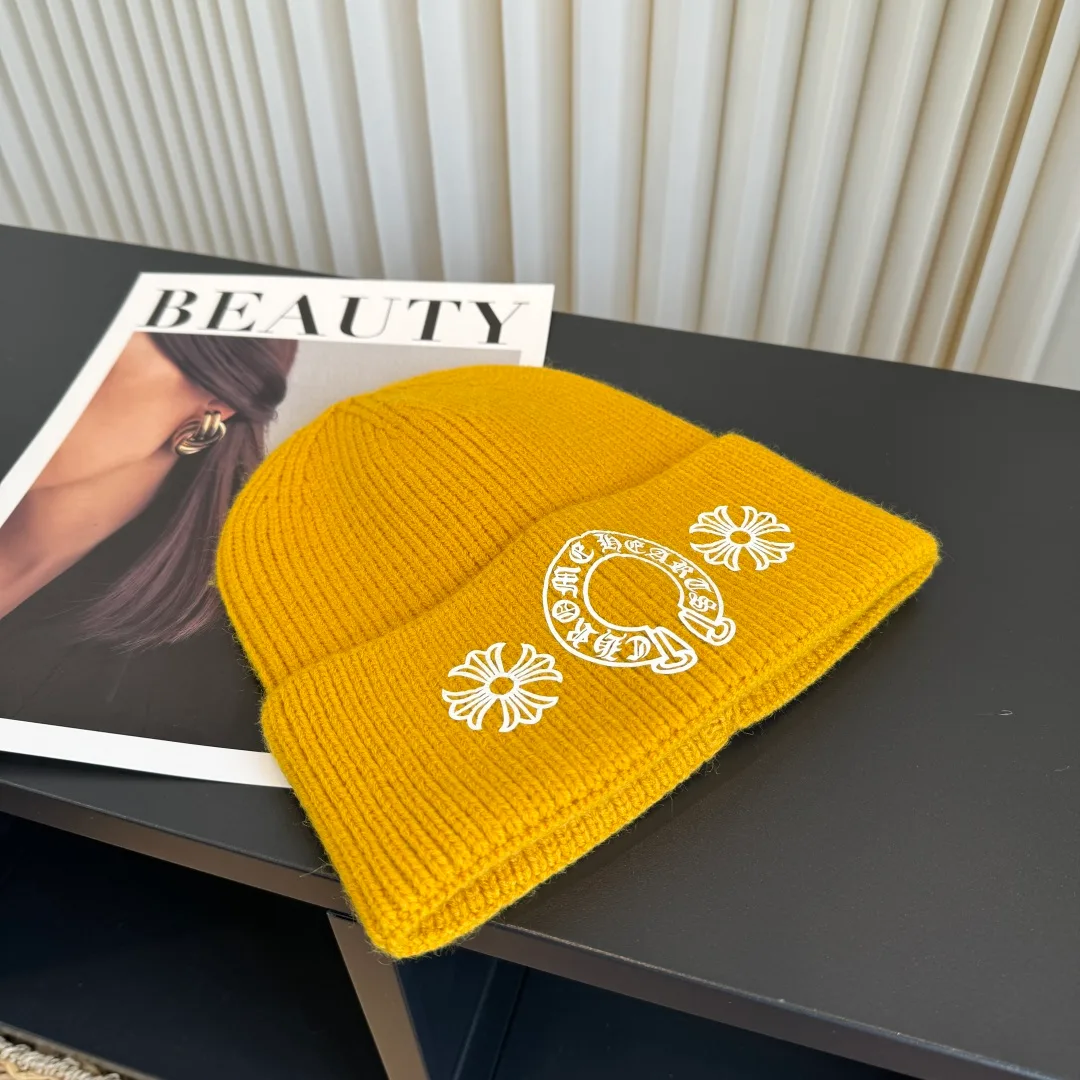 Chrome Hearts Beanie in Yellow · view 3