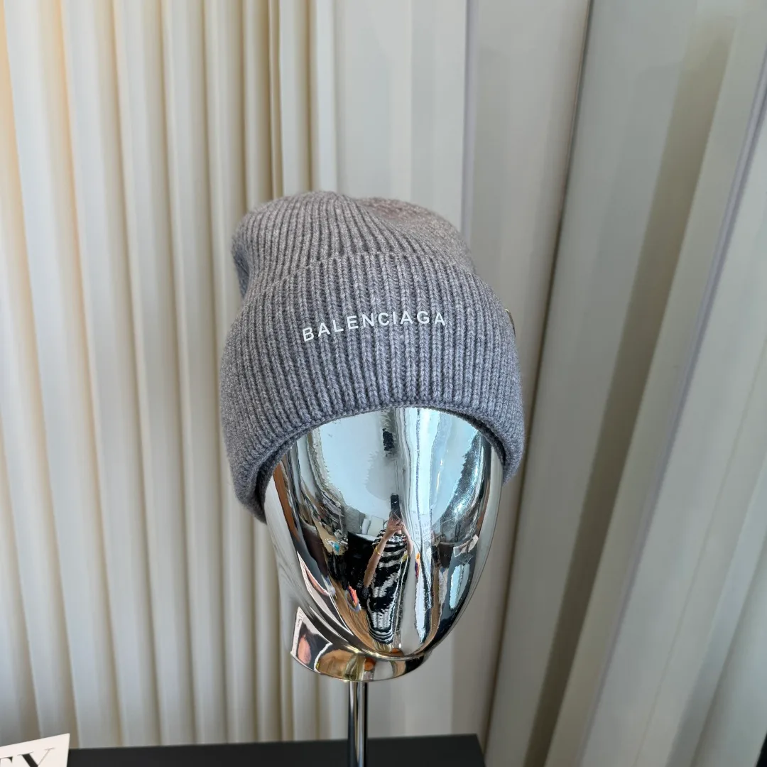 Balenciaga Beanie in Grey · view 3