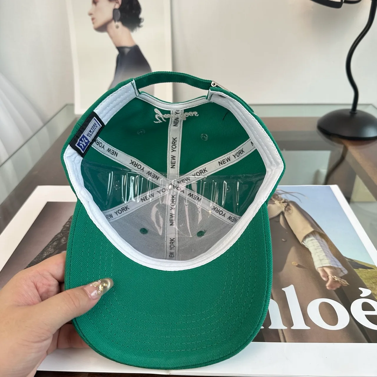 New Era Baseball Cap in Green · view 8