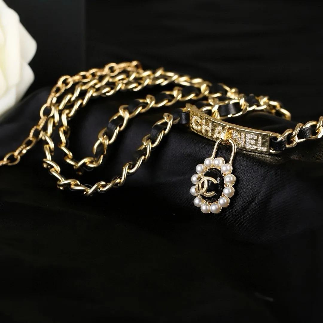 Chanel Lambskin Chain Belt in Gold · view 5