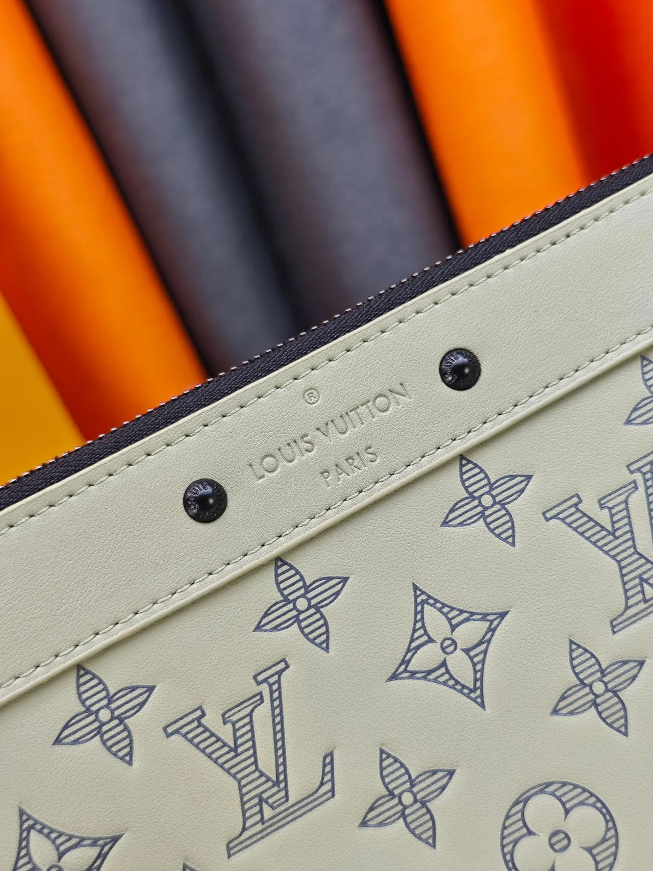 Louis Vuitton Canvas Wristlet Pouch in Green · view 6
