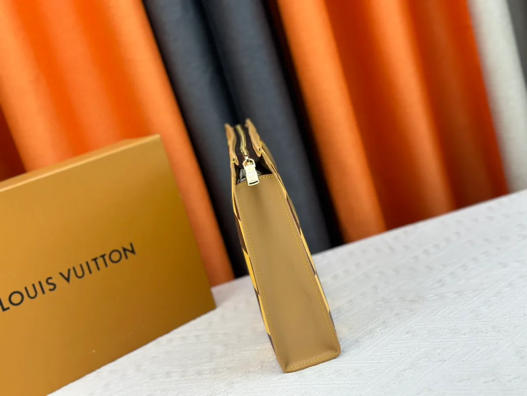 Louis Vuitton Canvas Check Clutch in Yellow · view 5