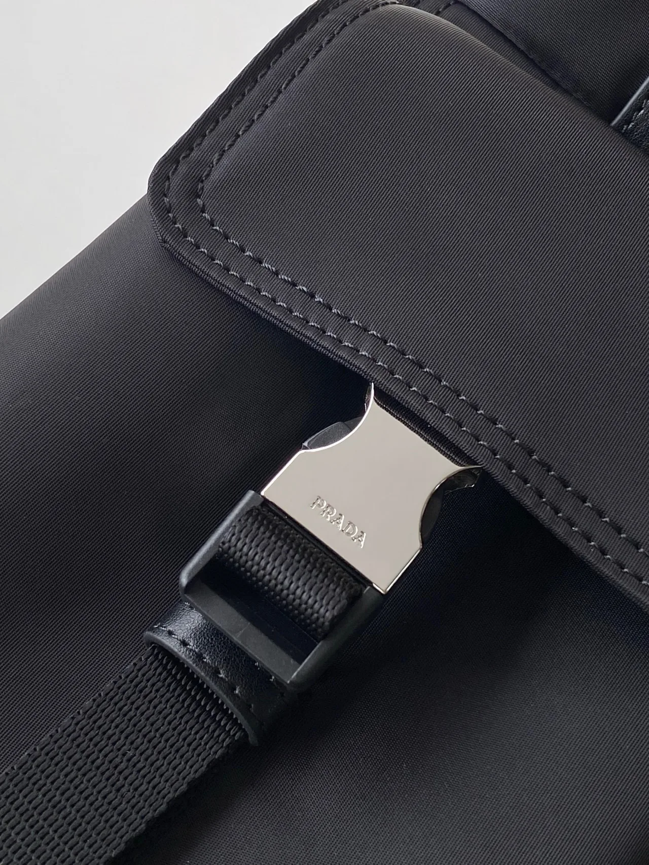 Prada Nylon Nylon Shoulder Bag in Black · view 7