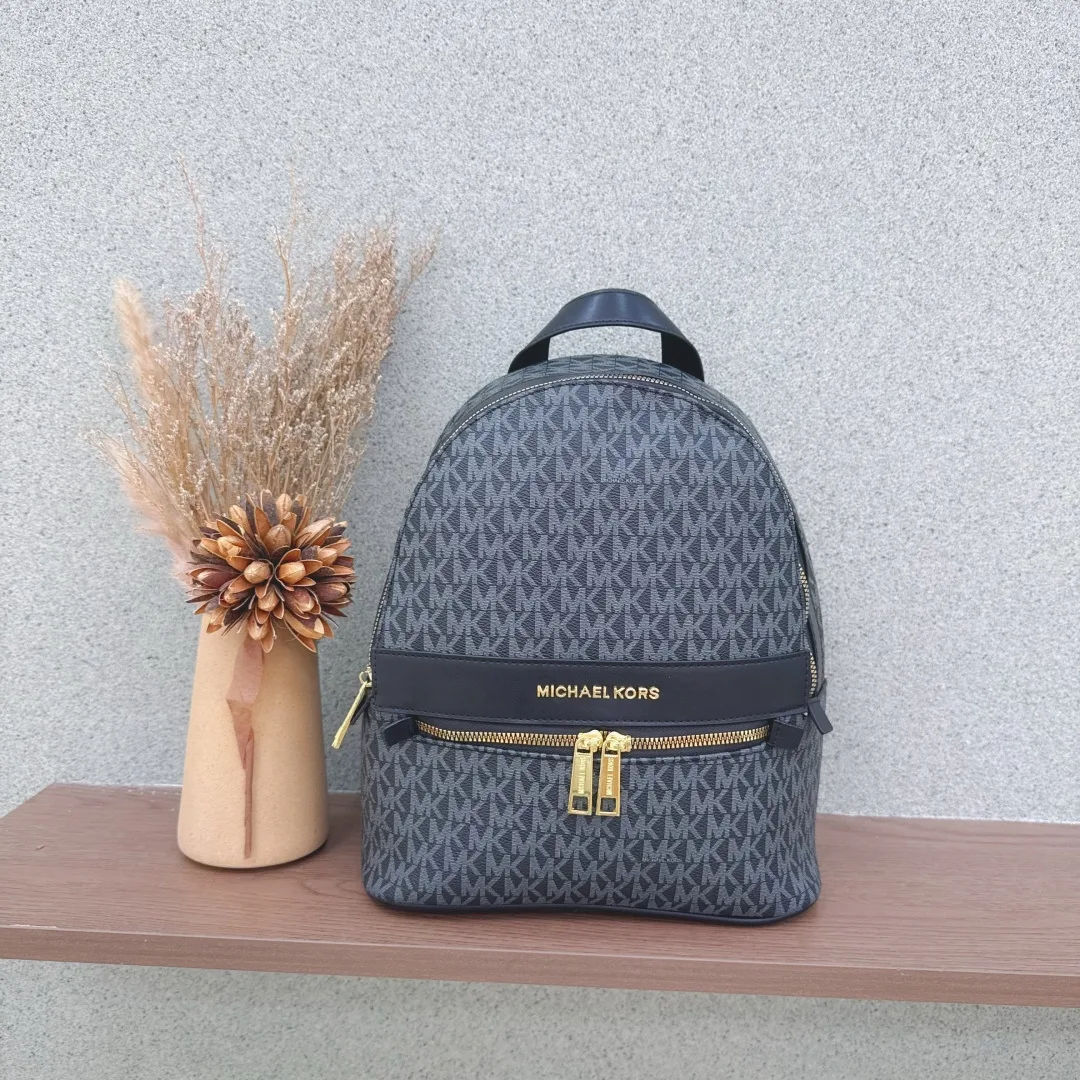Michael Kors Zip-front backpack in Brown & Beige & Grey & Pink & Black · view 5