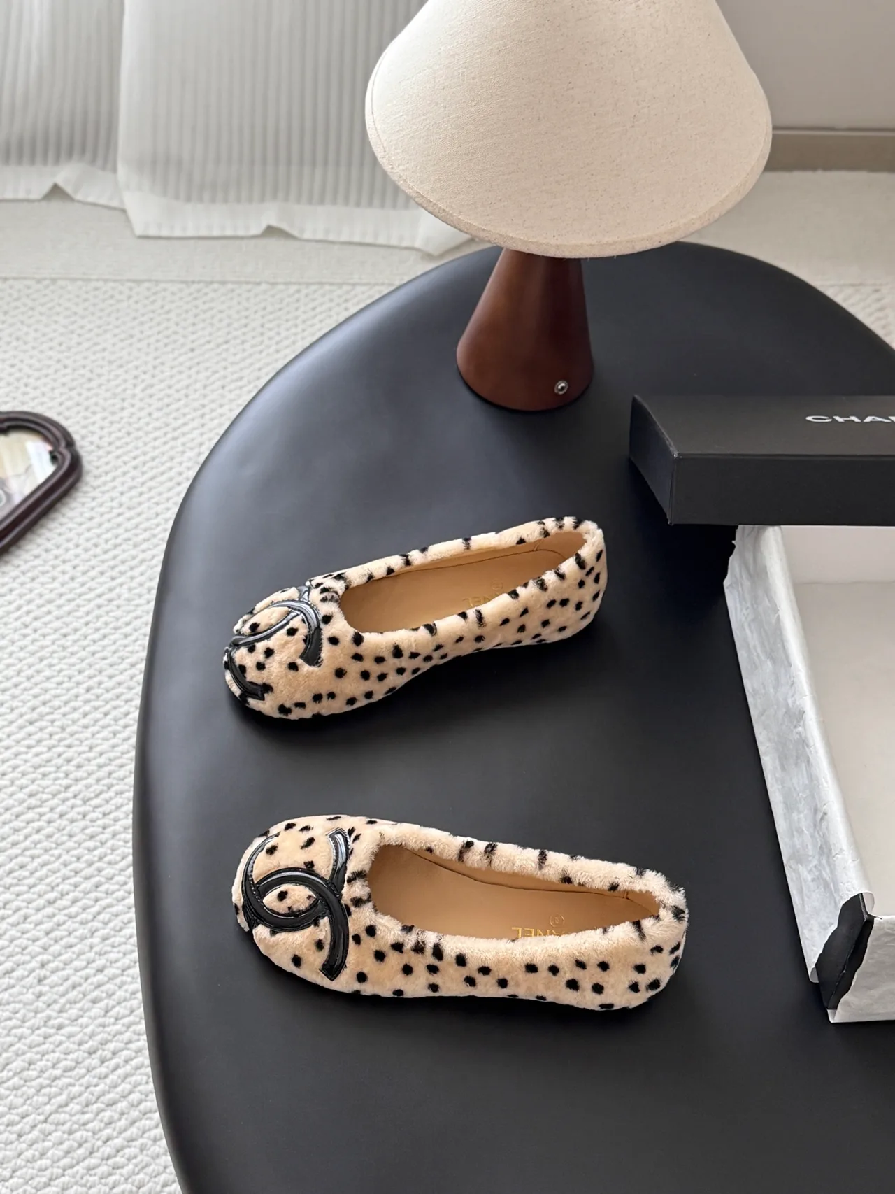 Chanel Wool Flats in Cream · view 4