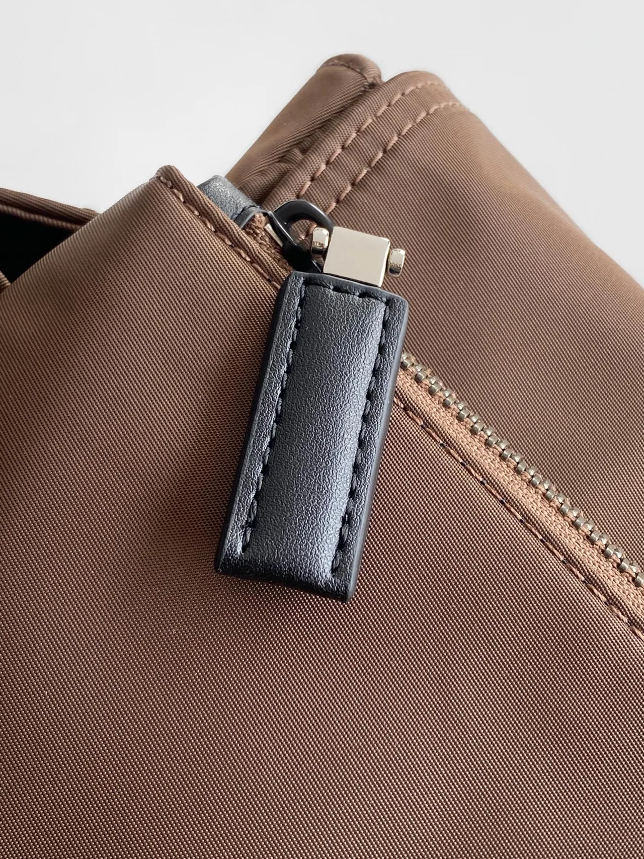 Prada Nylon Smooth Hobo Bag in Brown · view 6