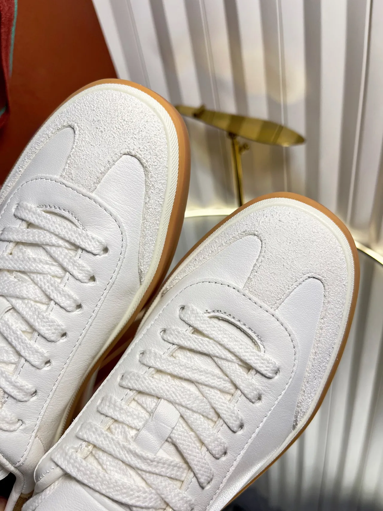 Loro Piana Cashmere Sneakers in White · view 7