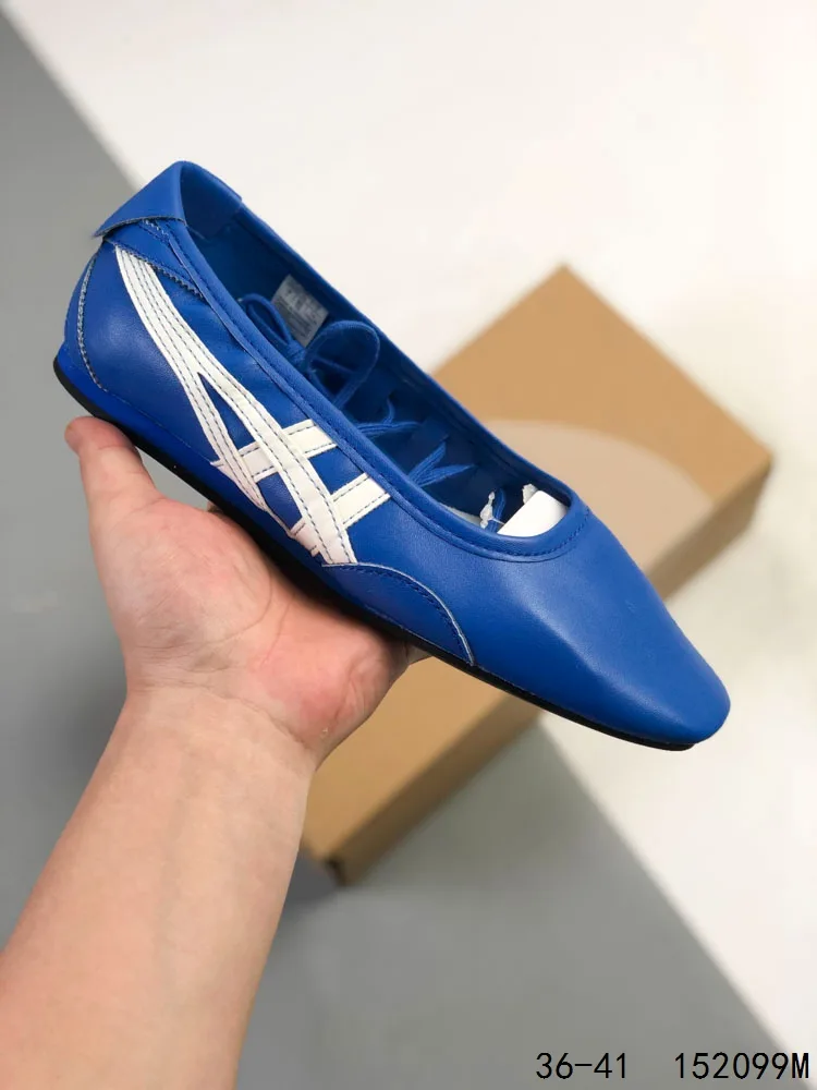 Onitsuka Tiger Pointed Flats in Red & Gold & Black & Blue & Silver · view 4