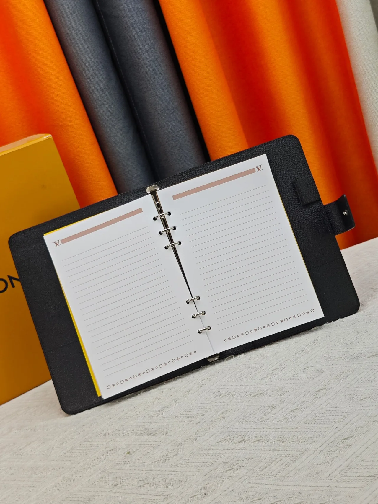 Louis Vuitton Canvas Agenda Cover in Black · view 5