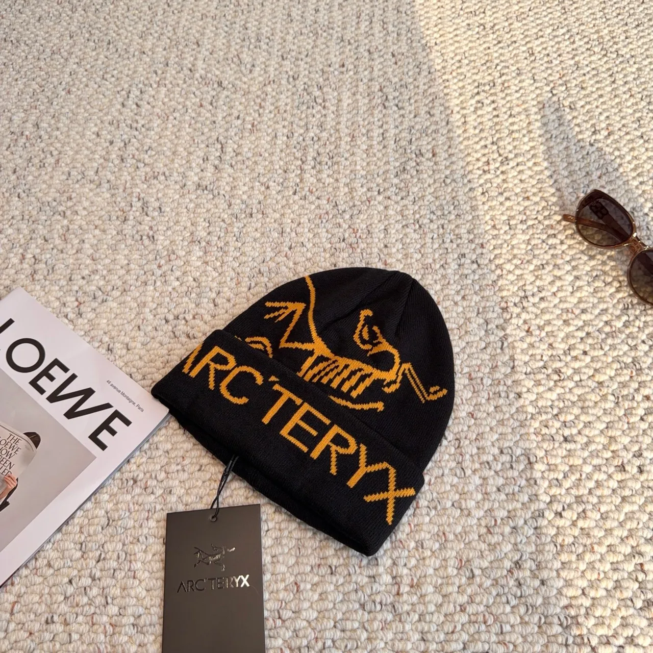 Arcteryx Logo Beanie in Black · view 3