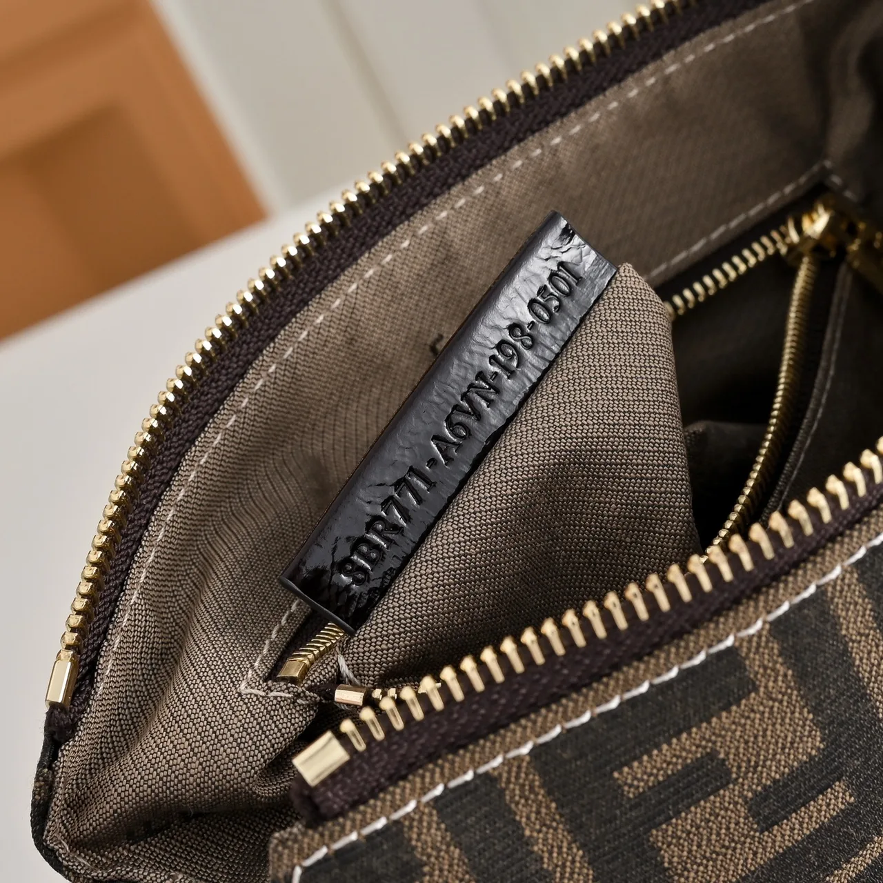 Fendi Canvas Hobo Bag in Brown · view 7