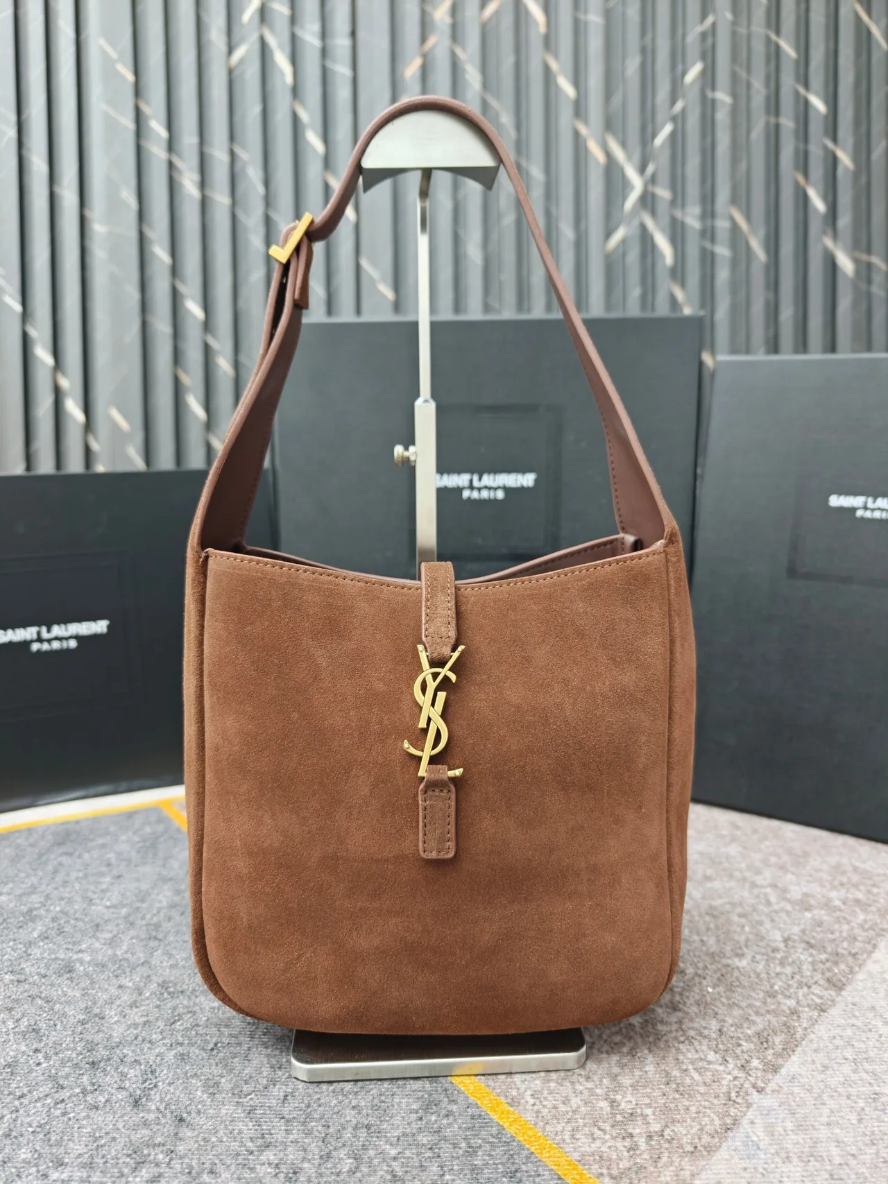 Saint Laurent Hobo Bag in Brown · view 1