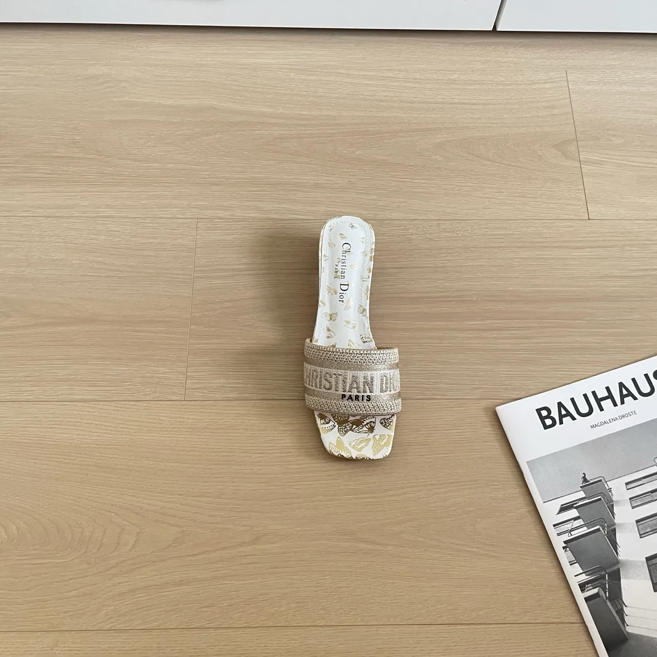 Dior Slippers in Cream · view 7