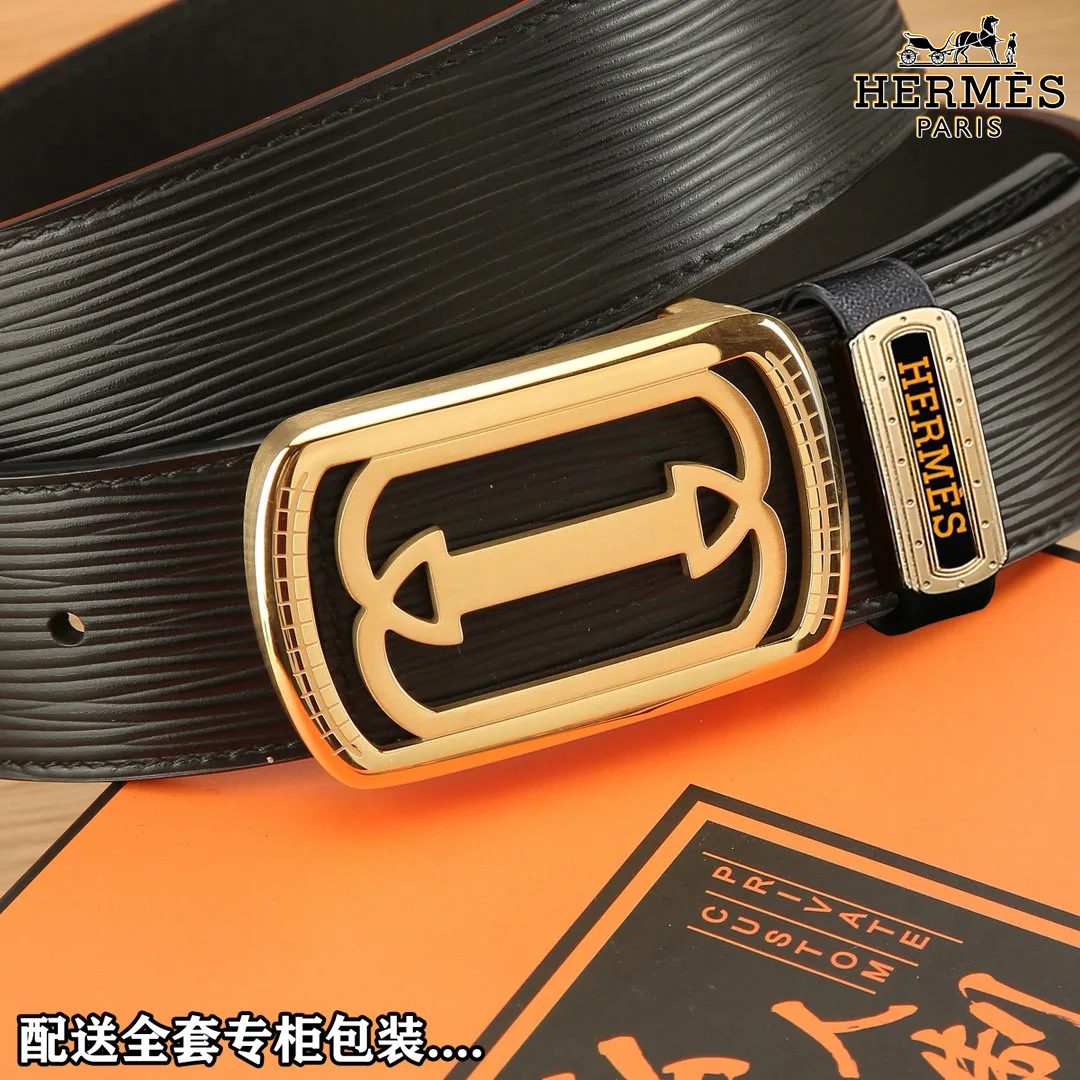 Hermes Rectangular buckle belt in Black · view 8