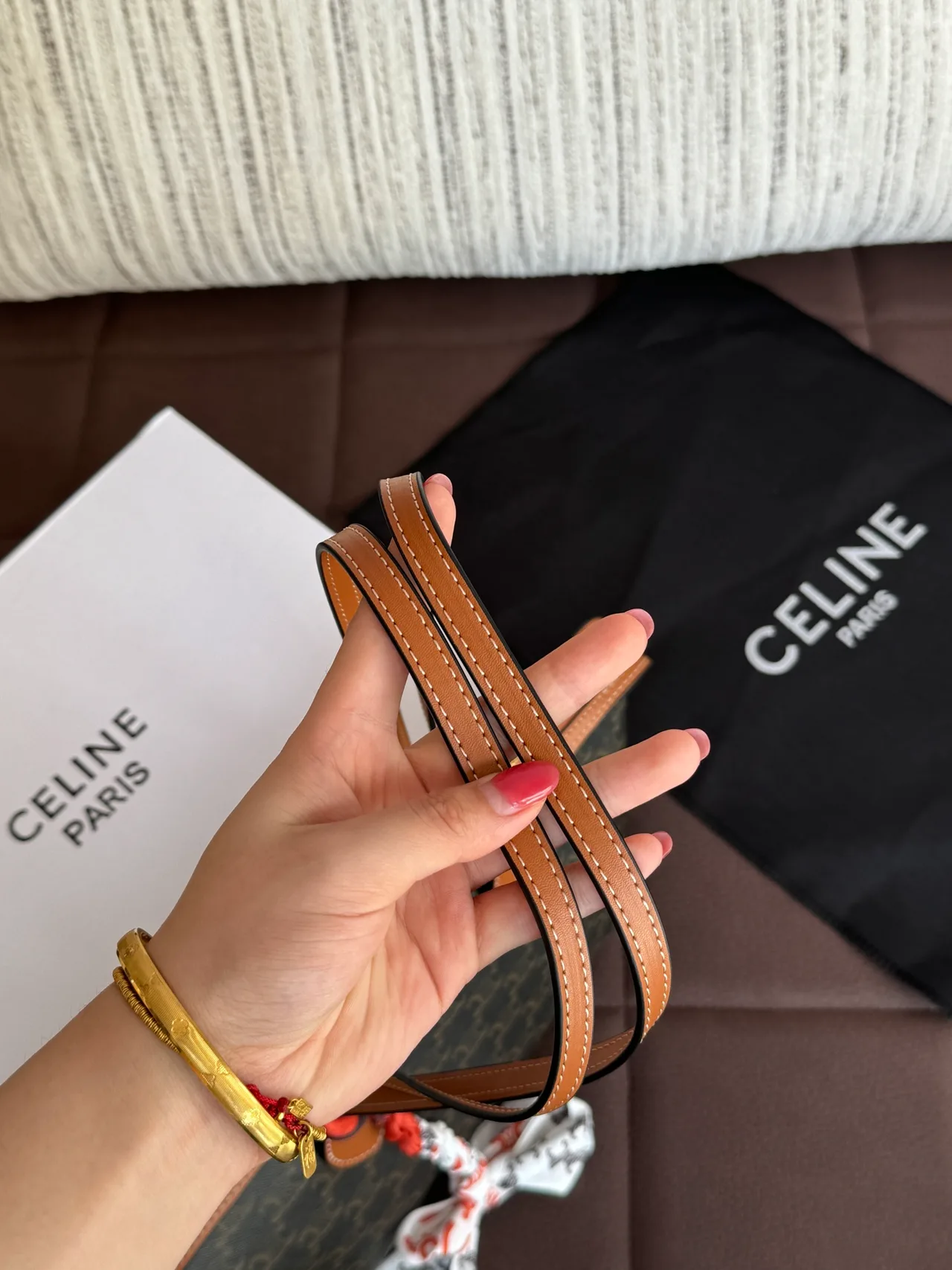 Celine Monogram Tote in Brown · view 7