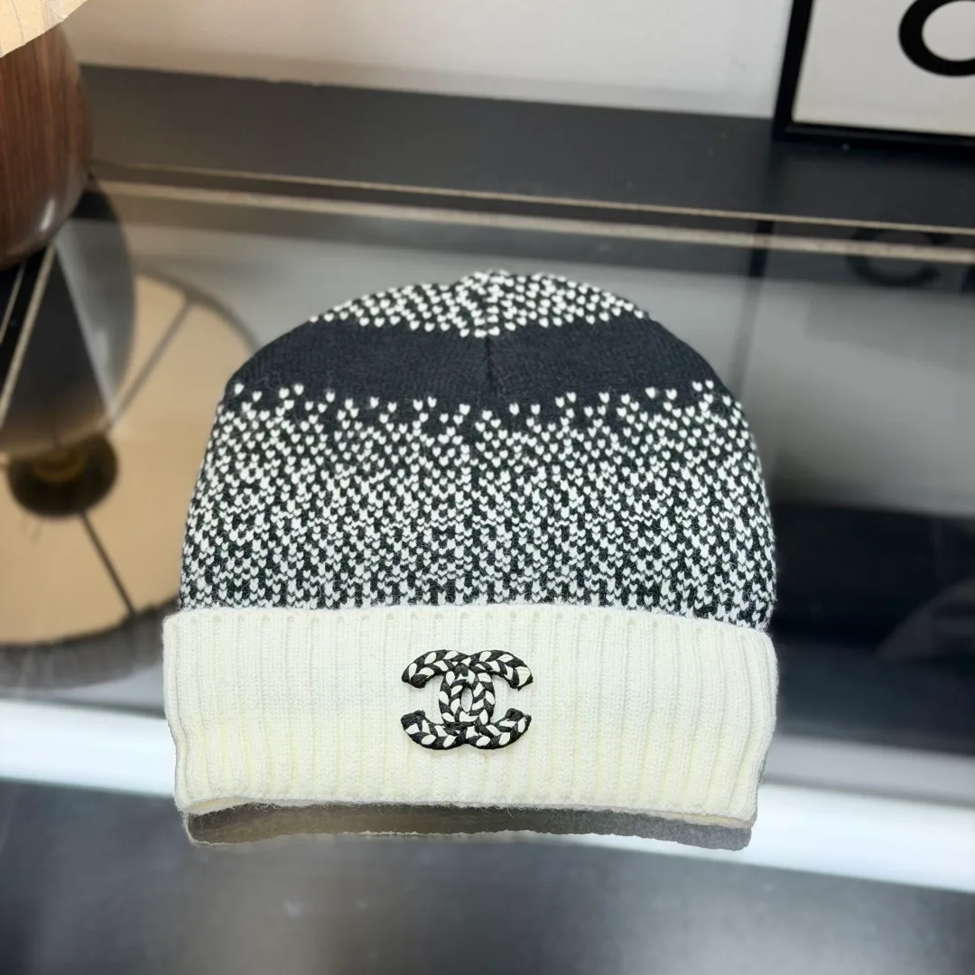 Chanel Hat Scarf and Gloves Set in Black · view 5