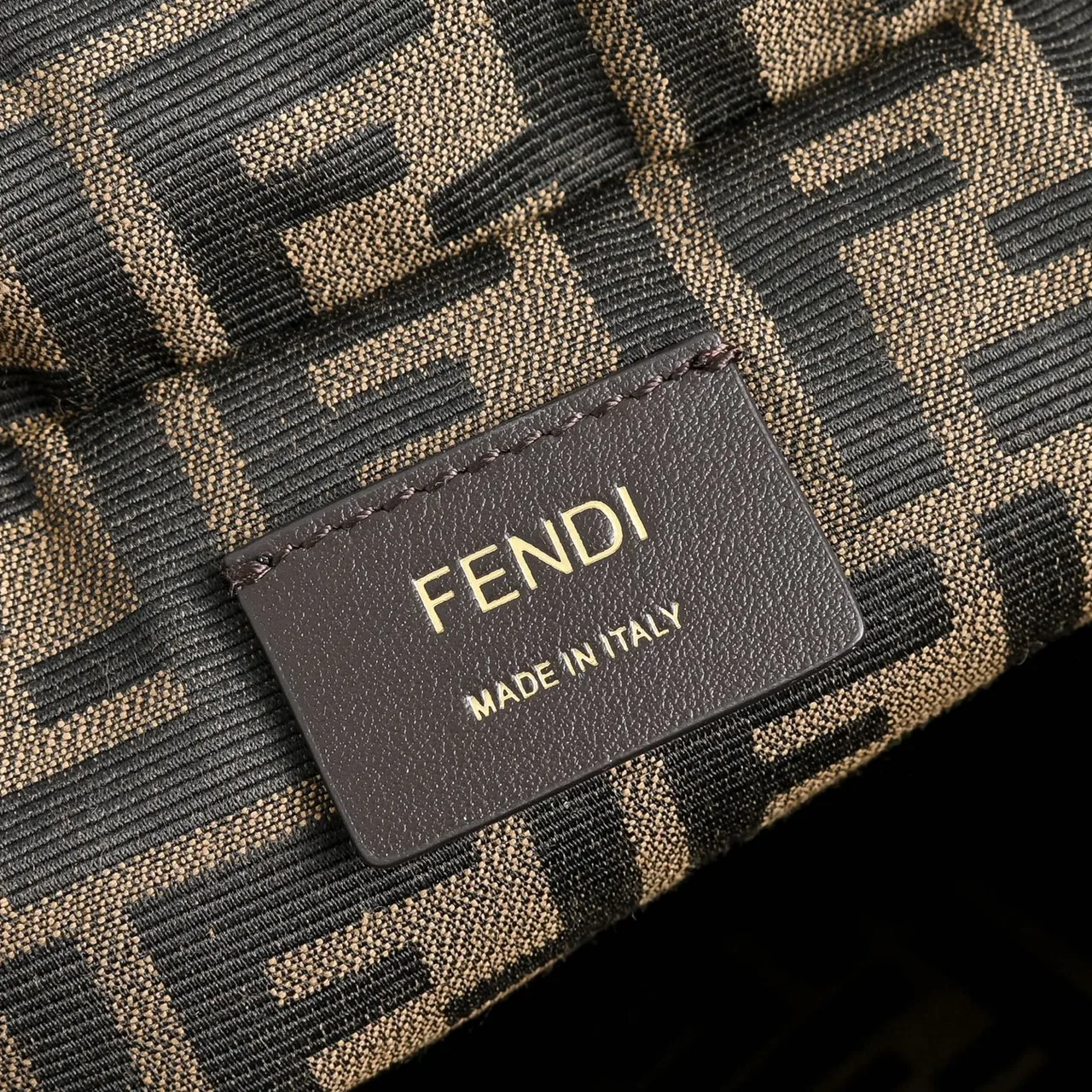 Fendi Woven Backpack in Brown · view 6