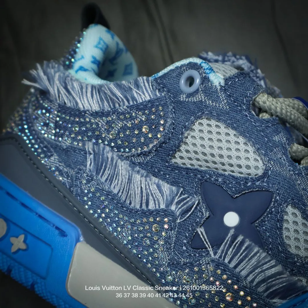 Louis Vuitton Denim LV Sneakers in Blue · view 7