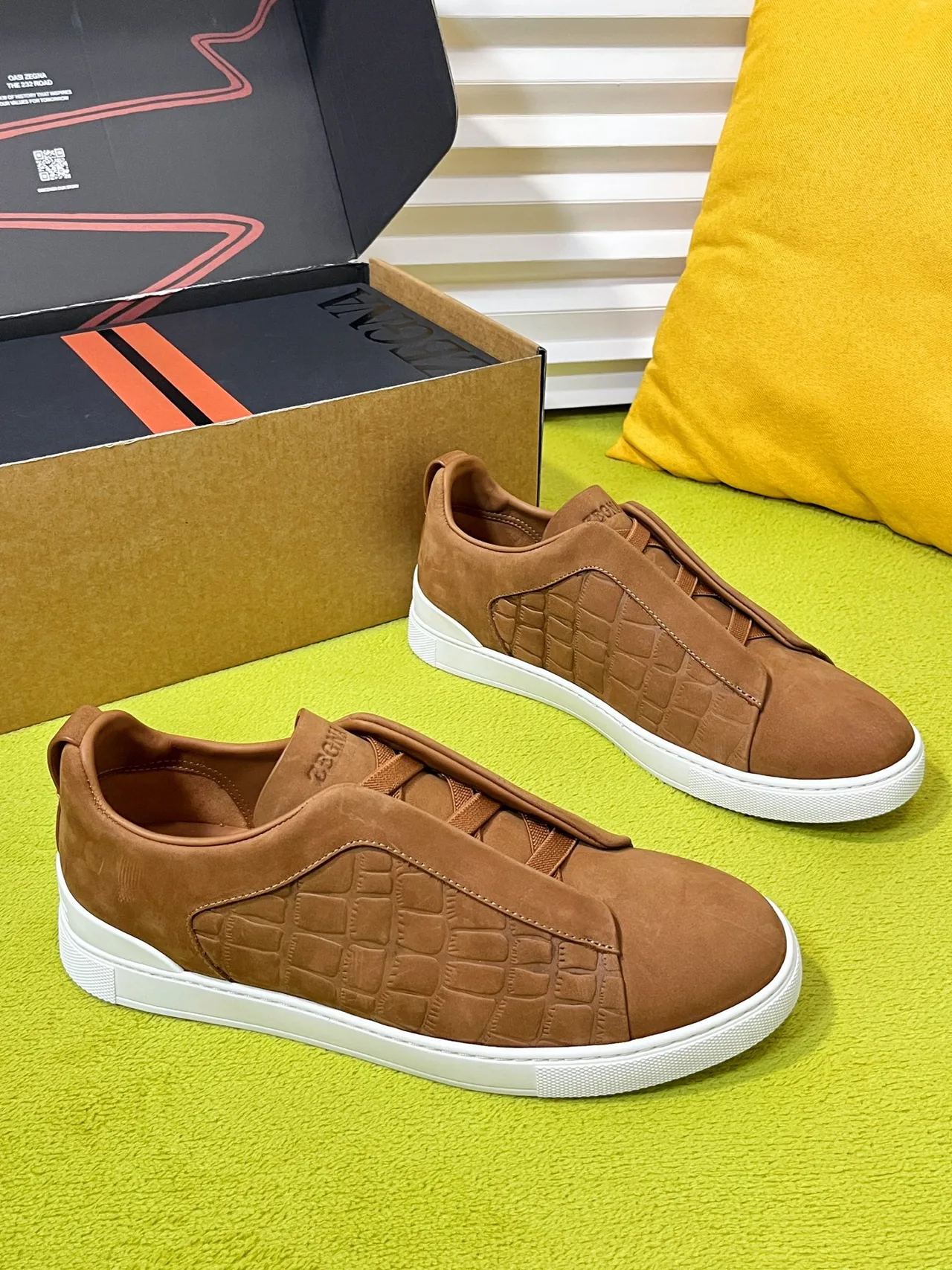 Zegna Sneakers in Brown · view 1